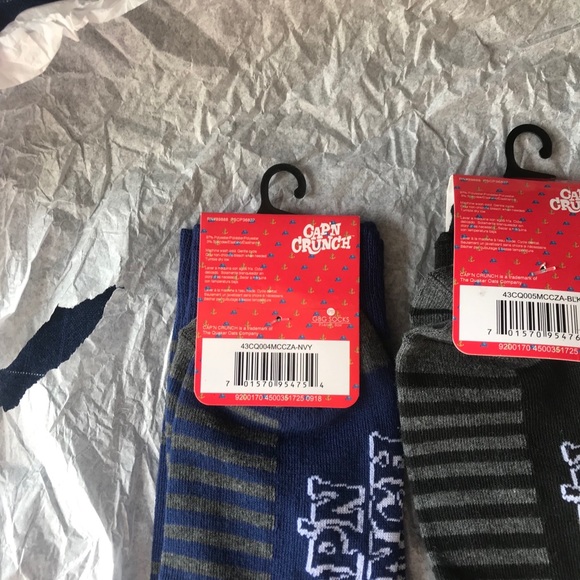 3 Pairs Capt’n Crunch Novelty Socks NWT A - Picture 5 of 7
